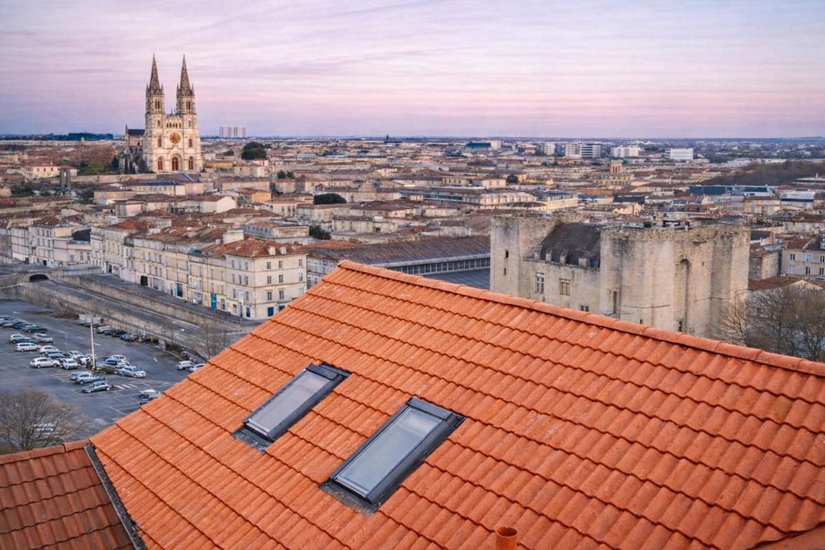 toiture propre après nettoyage à Niort